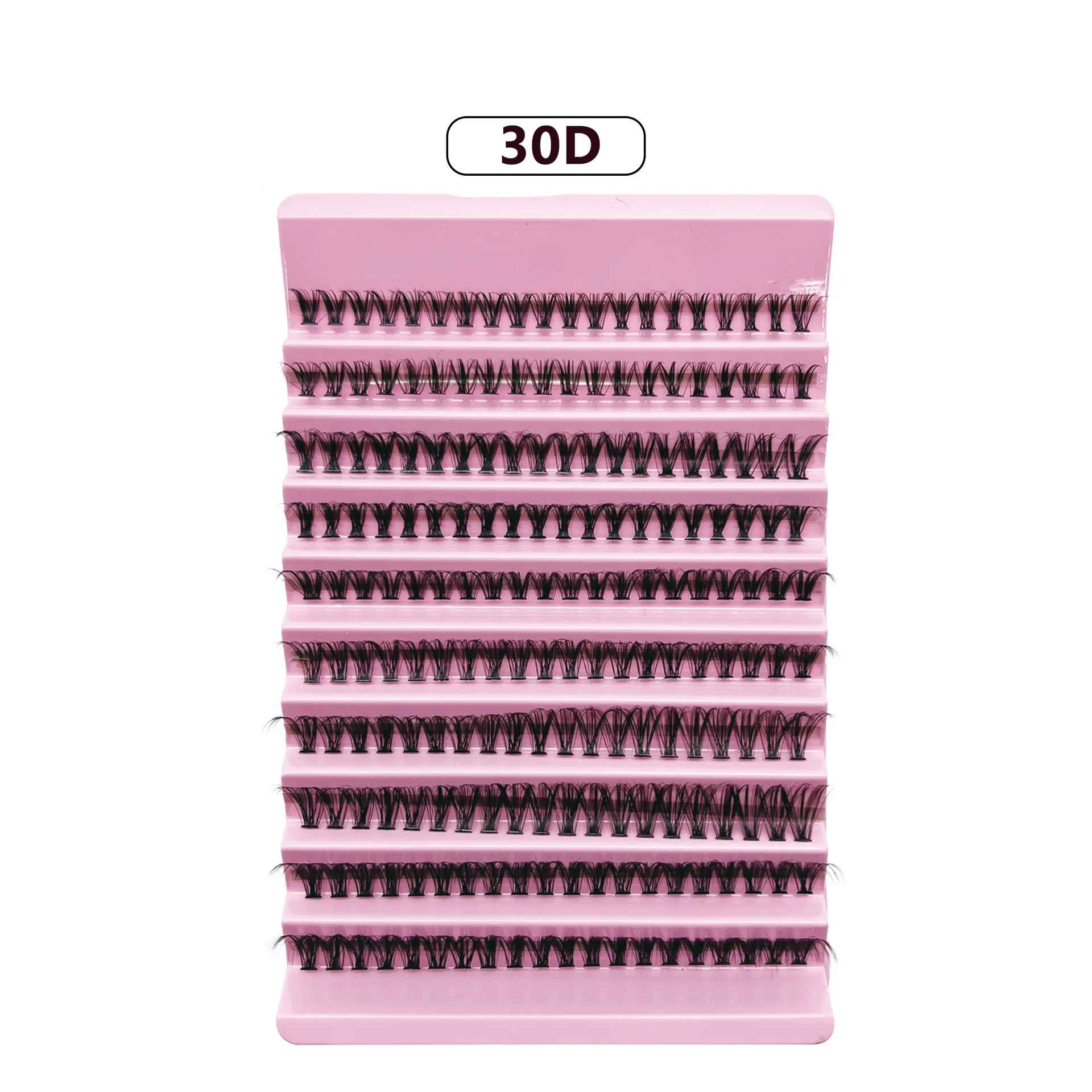Cils individuels 8-16mm 200 pièces cils en grappe aspect naturel plateau mixte bricolage Extension de cils Volume grappes de cils cils longs