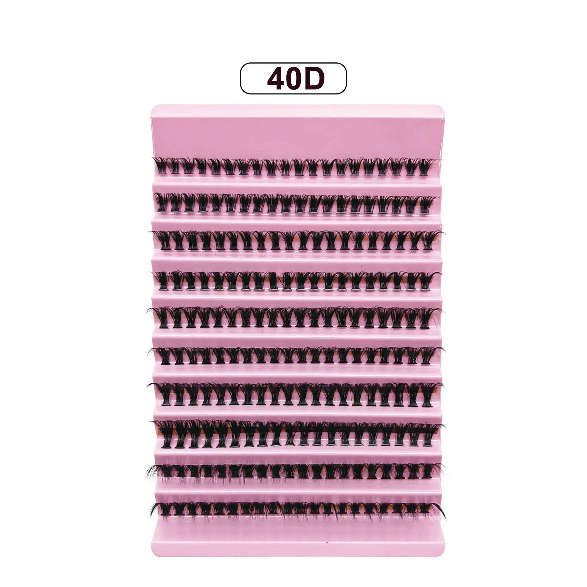 Cils individuels 8-16mm 200 pièces cils en grappe aspect naturel plateau mixte bricolage Extension de cils Volume grappes de cils cils longs