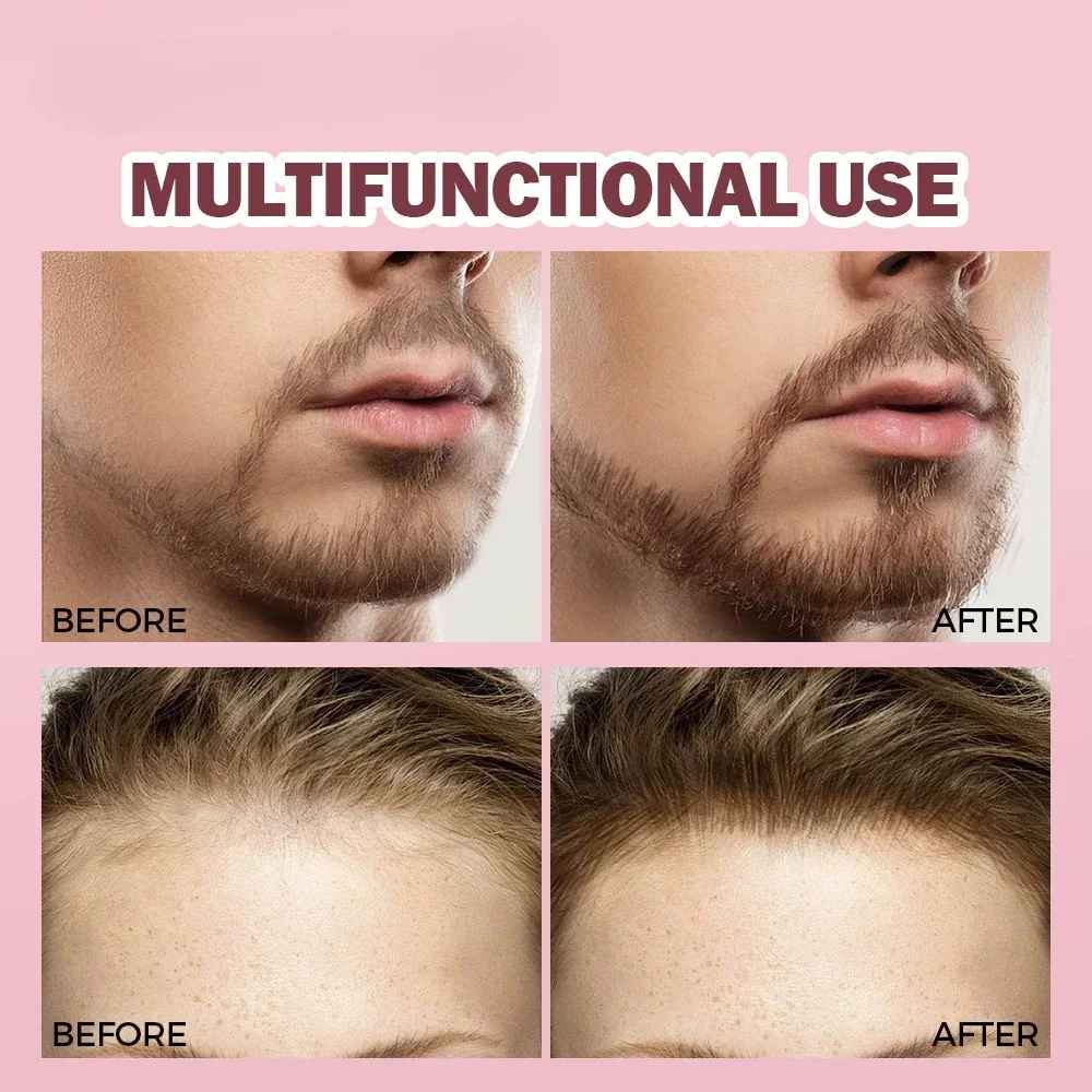 Crayon à sourcils sauvage, brosse carrée coudée, velours 3D, crème de teinture pour les sourcils, ligne de cheveux, Anti-taches, stylo de teinte multifonction étanche
